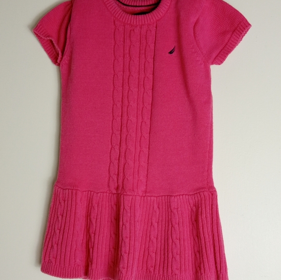 Girl's Pink Nautica Sweater Dress (4T) - Picture 1 of 4